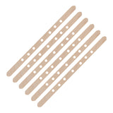50Pcs Candle Wick Holder Birch Easy Use Reusable Wooden Wax Core Holder for Making Candles180x10mm 7 Hole - Close-Up Angle