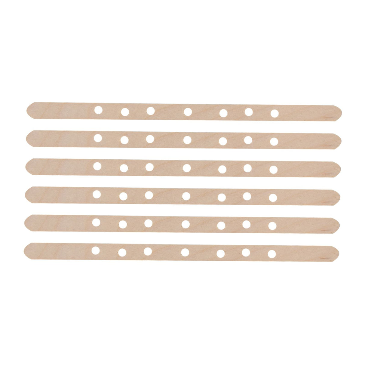 50Pcs Candle Wick Holder Birch Easy Use Reusable Wooden Wax Core Holder for Making Candles180x10mm 7 Hole
