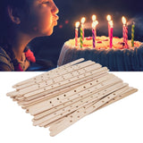 50Pcs Candle Wick Holder Birch Easy Use Reusable Wooden Wax Core Holder for Making Candles180x10mm 7 Hole