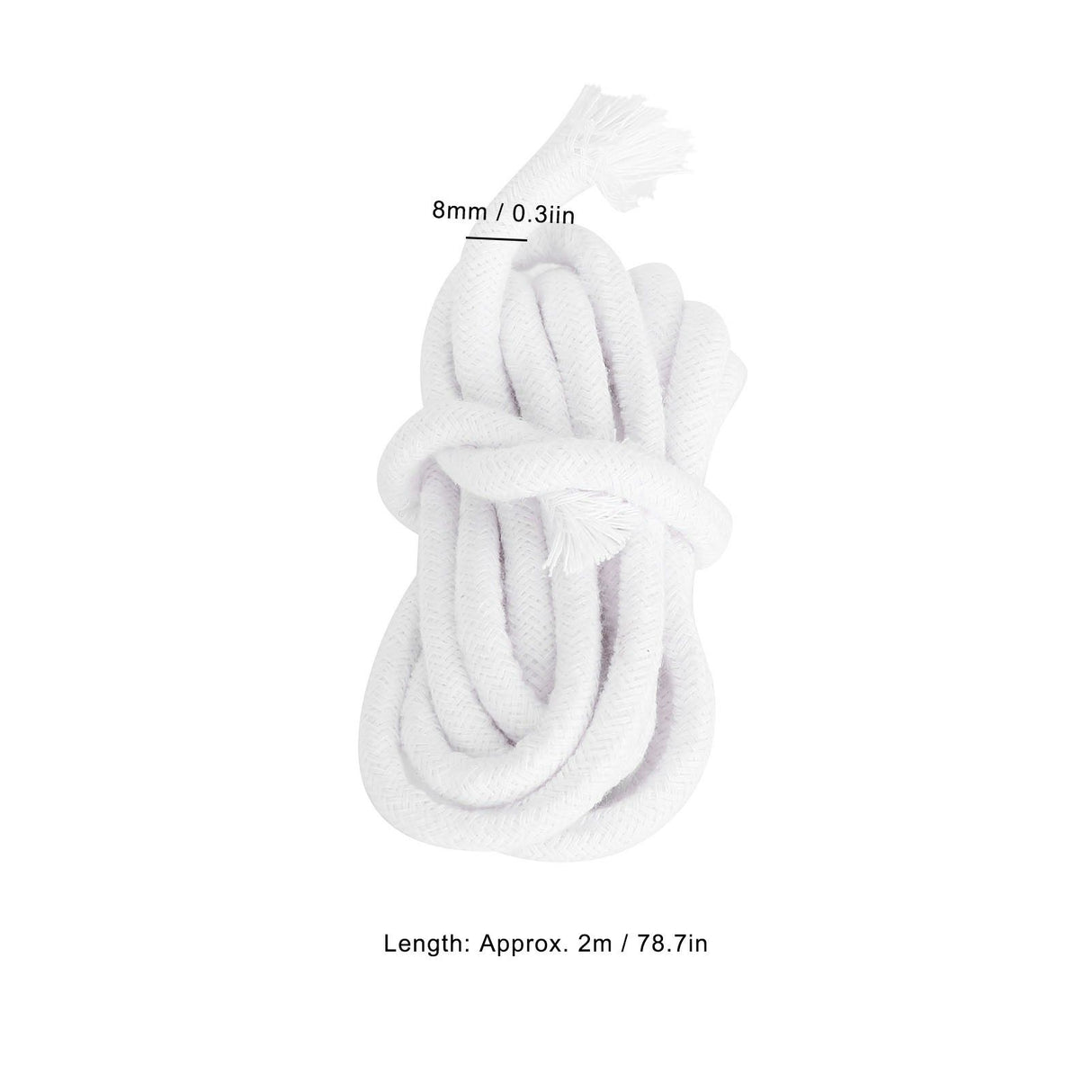 Candle Wick Functional Round Braid Natural Cotton Candle Wick for Making Candles and DIY Oil Lamps