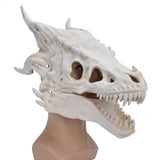 Latex Simulation Dinosaur Skull Mask Head Cover Halloween Costume Party Cosplay Props Decoration - Side View