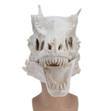 Latex Simulation Dinosaur Skull Mask Head Cover Halloween Costume Party Cosplay Props Decoration - Close-Up Angle