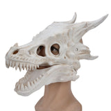 Latex Simulation Dinosaur Skull Mask Head Cover Halloween Costume Party Cosplay Props Decoration - Extra Image