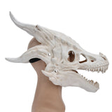 Latex Simulation Dinosaur Skull Mask Head Cover Halloween Costume Party Cosplay Props Decoration
