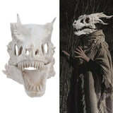 Latex Simulation Dinosaur Skull Mask Head Cover Halloween Costume Party Cosplay Props Decoration - Extra Image