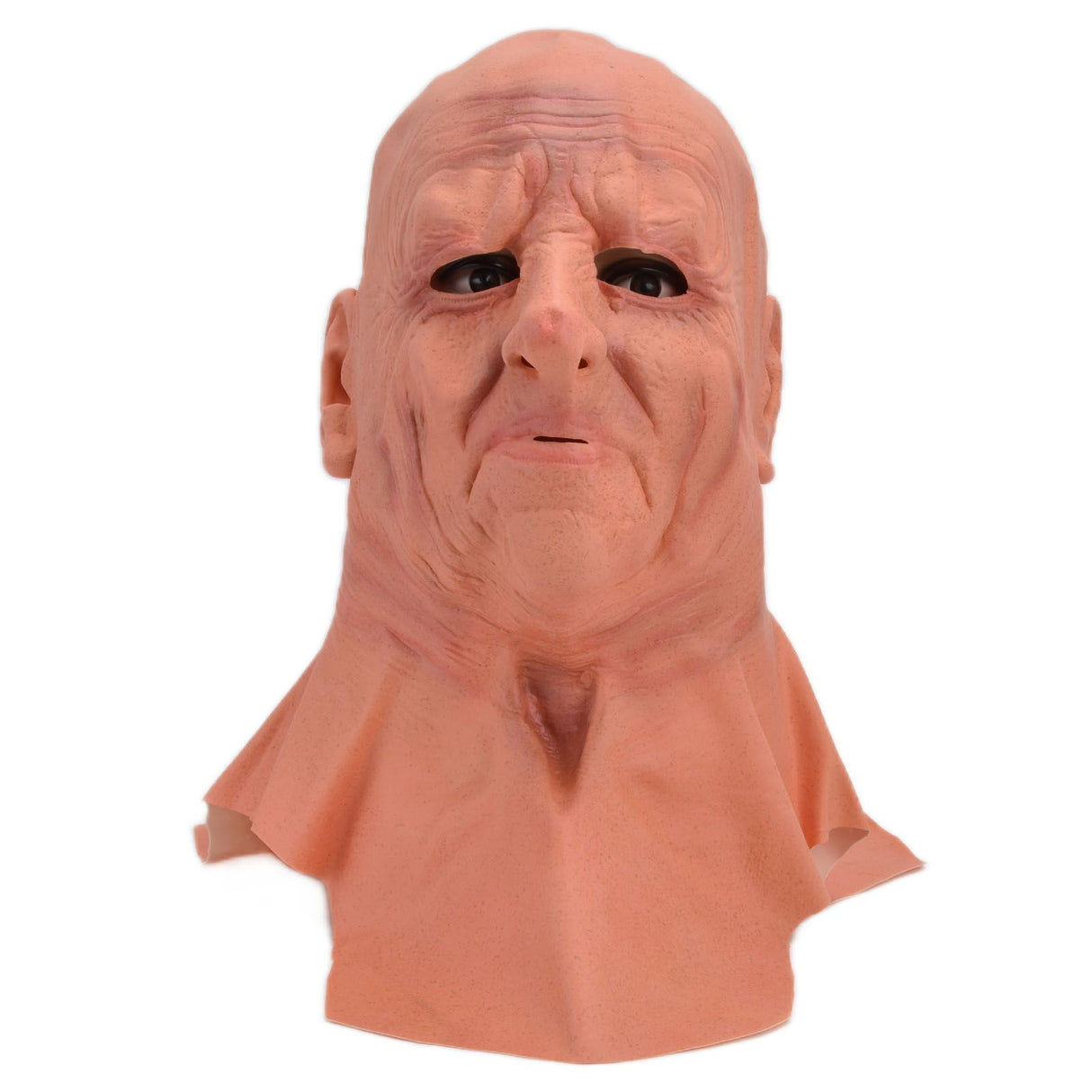 Old Man Mask Scary Halloween Latex Bald Human Head Cover Costume Party Cosplay Props