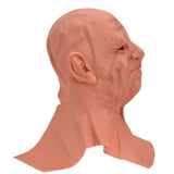 Old Man Mask Scary Halloween Latex Bald Human Head Cover Costume Party Cosplay Props