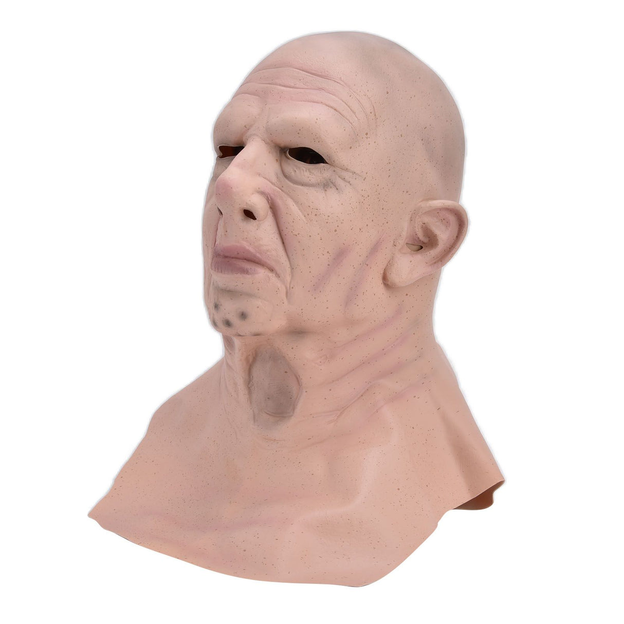 Realistic Bald Head Man Mask Latex Human Face Mask Funny Scary Halloween Costume Cosplay Props