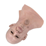 Realistic Bald Head Man Mask Latex Human Face Mask Funny Scary Halloween Costume Cosplay Props - Extra Image