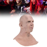 Realistic Bald Head Man Mask Latex Human Face Mask Funny Scary Halloween Costume Cosplay Props - Extra Image