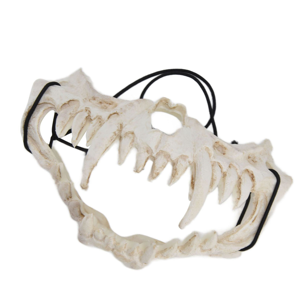 Skull Mask Latex Tiger Tooth Type Durable Waterproof Adjustable Scary Mask for Party Festival Theater