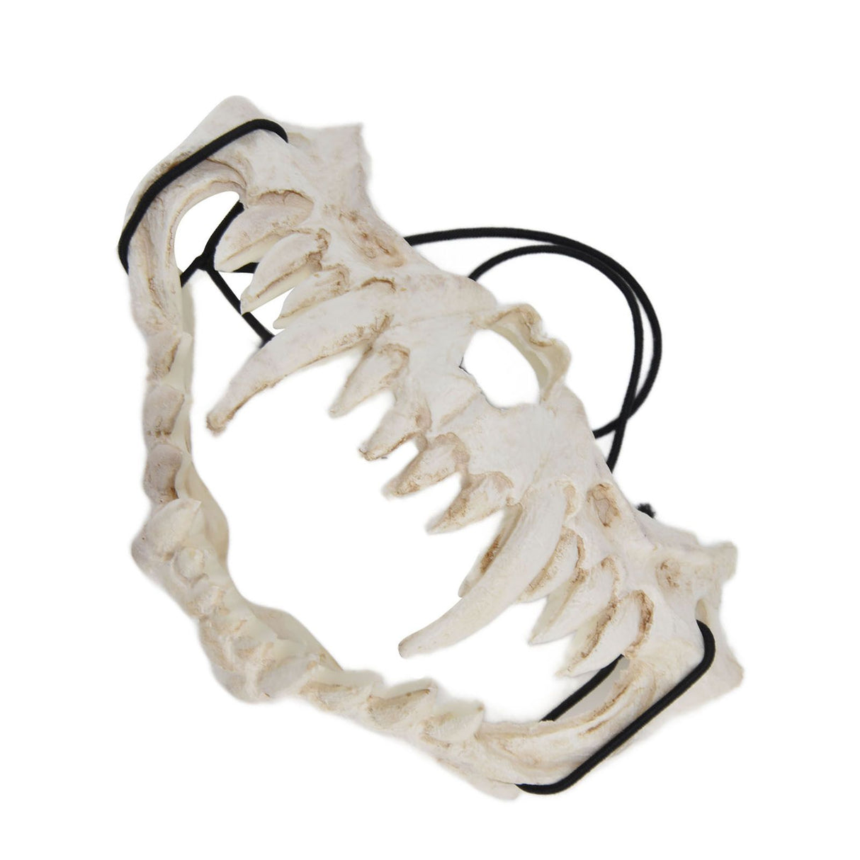 Skull Mask Latex Tiger Tooth Type Durable Waterproof Adjustable Scary Mask for Party Festival Theater