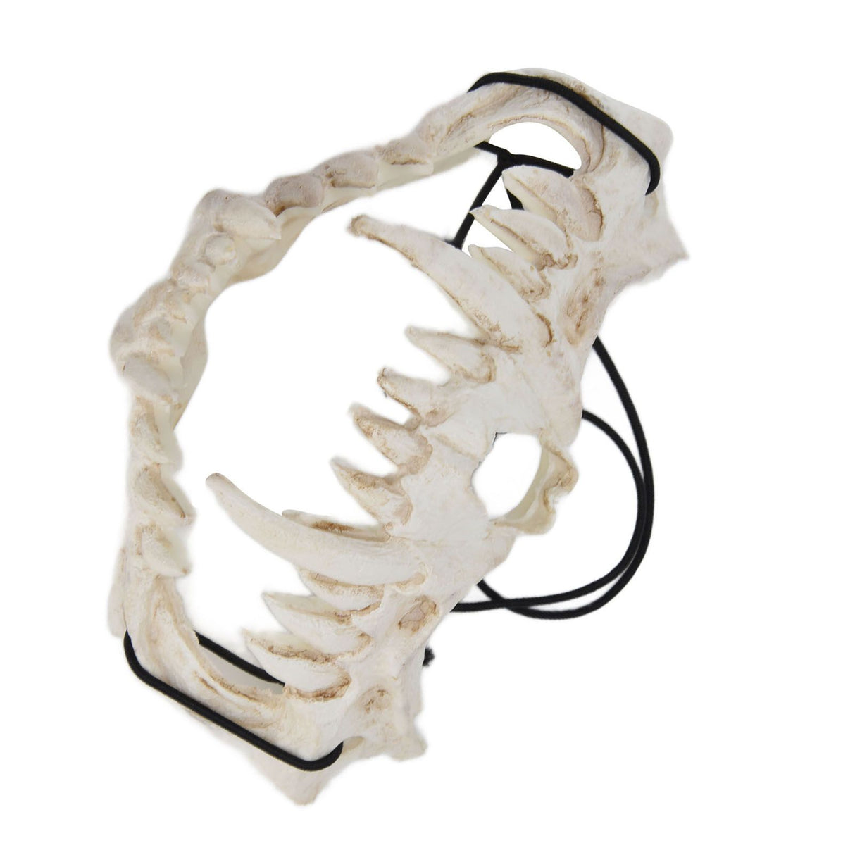 Skull Mask Latex Tiger Tooth Type Durable Waterproof Adjustable Scary Mask for Party Festival Theater