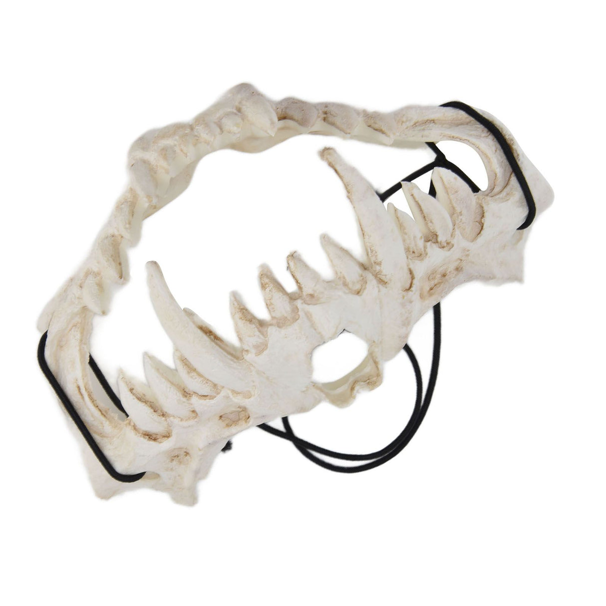 Skull Mask Latex Tiger Tooth Type Durable Waterproof Adjustable Scary Mask for Party Festival Theater