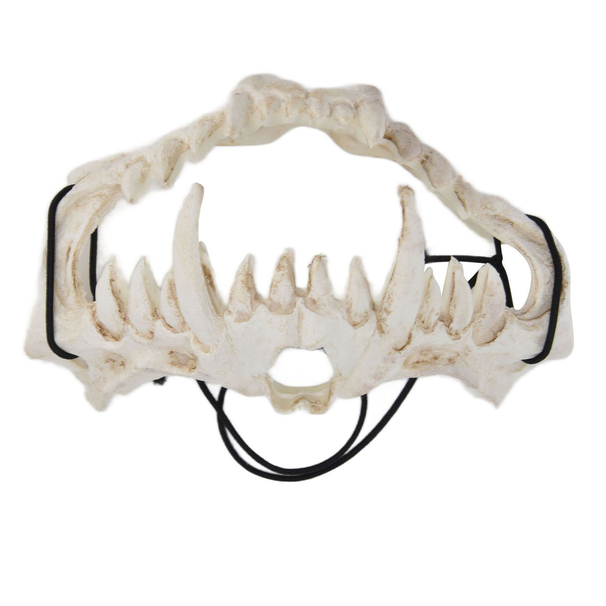 Skull Mask Latex Tiger Tooth Type Durable Waterproof Adjustable Scary Mask for Party Festival Theater