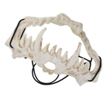 Skull Mask Latex Tiger Tooth Type Durable Waterproof Adjustable Scary Mask for Party Festival Theater