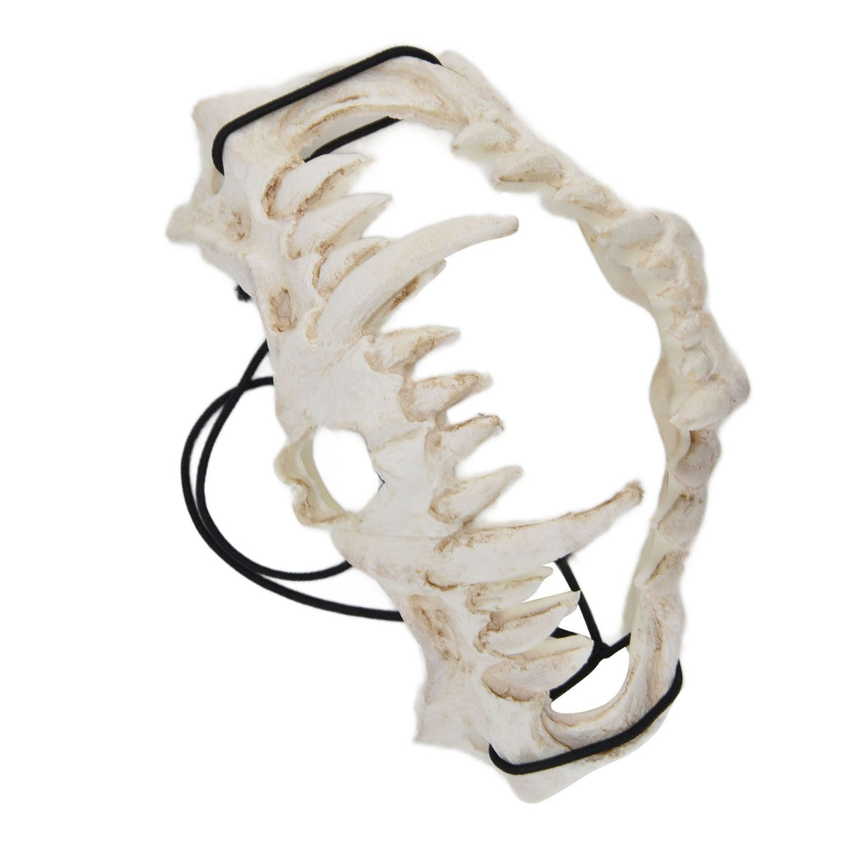 Skull Mask Latex Tiger Tooth Type Durable Waterproof Adjustable Scary Mask for Party Festival Theater