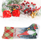 Christmas Decorative Sock Faceless Doll Pattern Children's Gift Bag for Festival Costume PartyRed Hat