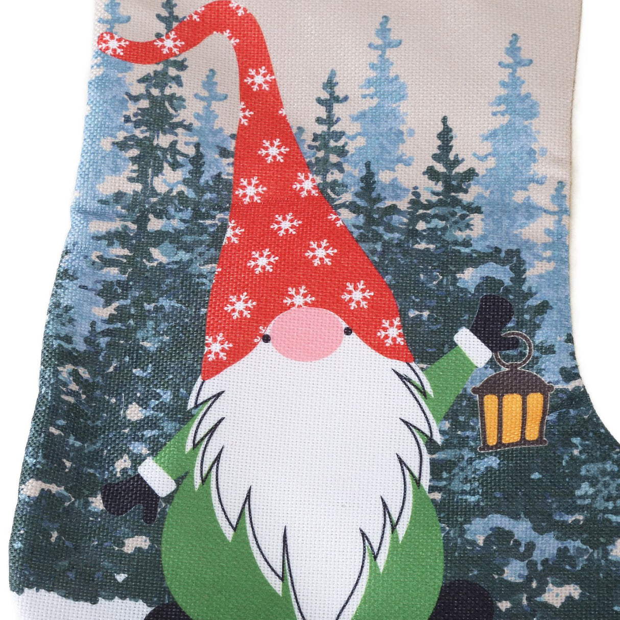 Christmas Decorative Sock Faceless Doll Pattern Children's Gift Bag for Festival Costume PartyRed Hat