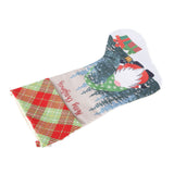 Christmas Decorative Sock Faceless Doll Pattern Children's Gift Bag for Festival Costume PartyGreen Hat