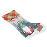 Christmas Decorative Sock Faceless Doll Pattern Children's Gift Bag for Festival Costume PartyGreen Hat - Extra Image