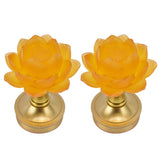 2 Set LED Buddhist Light 3 Color Adjustment Buddha Lamp Plug In Flower Light for Home Buddhist SupplyAU Plug 100-240V