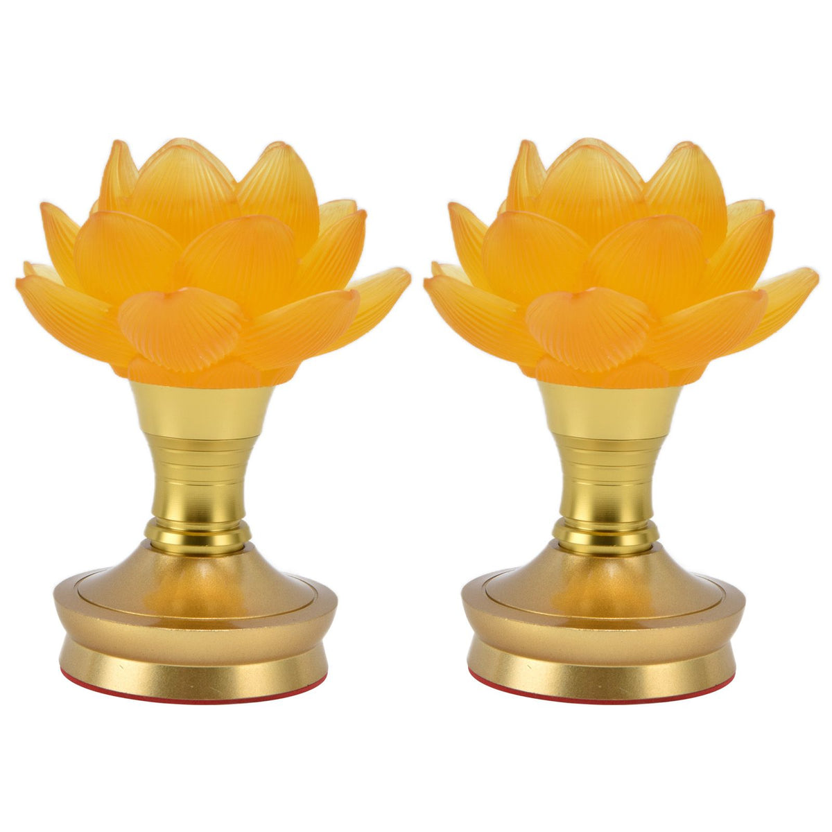 2 Set LED Buddhist Light 3 Color Adjustment Buddha Lamp Plug In Flower Light for Home Buddhist SupplyAU Plug 100-240V