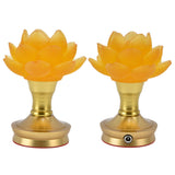 2 Set LED Buddhist Light 3 Color Adjustment Buddha Lamp Plug In Flower Light for Home Buddhist SupplyAU Plug 100-240V