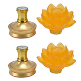 2 Set LED Buddhist Light 3 Color Adjustment Buddha Lamp Plug In Flower Light for Home Buddhist SupplyAU Plug 100-240V