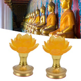 2 Set LED Buddhist Light 3 Color Adjustment Buddha Lamp Plug In Flower Light for Home Buddhist SupplyAU Plug 100-240V - Extra Image