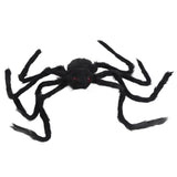 Spiders Halloween Decor Terrible Reusable Black Giant Spider Halloween Decoration for Indoor Outdoor90cm - Front View