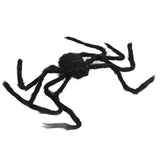 Spiders Halloween Decor Terrible Reusable Black Giant Spider Halloween Decoration for Indoor Outdoor90cm