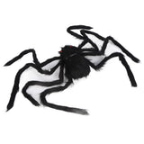 Spiders Halloween Decor Terrible Reusable Black Giant Spider Halloween Decoration for Indoor Outdoor90cm - Close-Up Angle