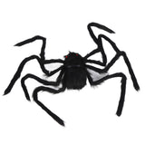 Spiders Halloween Decor Terrible Reusable Black Giant Spider Halloween Decoration for Indoor Outdoor90cm