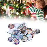 Lucky Number Button Pin Unique Pattern Button Pin Cartoon Advent Calendar Brooch24PCS Landscape Cartoon - Extra Image
