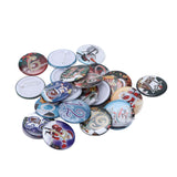 Lucky Number Button Pin Unique Pattern Button Pin Cartoon Advent Calendar Brooch24PCS Landscape Cartoon - Extra Image