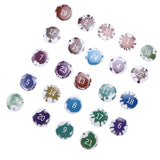 Lucky Number Button Pin Unique Pattern Button Pin Cartoon Advent Calendar Brooch24PCS Paint Graffiti