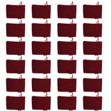 24PCS Drawstring Christmas Bag Lucky Number Gift Bag Christmas Sack Christmas Advent Calendar PouchWine Red