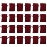 24PCS Drawstring Christmas Bag Lucky Number Gift Bag Christmas Sack Christmas Advent Calendar PouchWine Red - 45-Degree Angle