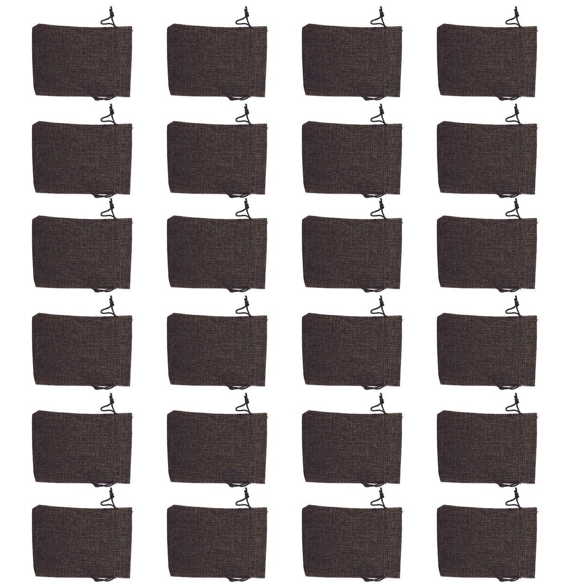 24PCS Christmas Bag Christmas Advent Calendar Countdown Pouch Drawstring Bag Sack Hanging Gift with ClipsHeather Grey