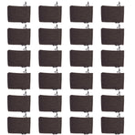 24PCS Christmas Bag Christmas Advent Calendar Countdown Pouch Drawstring Bag Sack Hanging Gift with ClipsHeather Grey