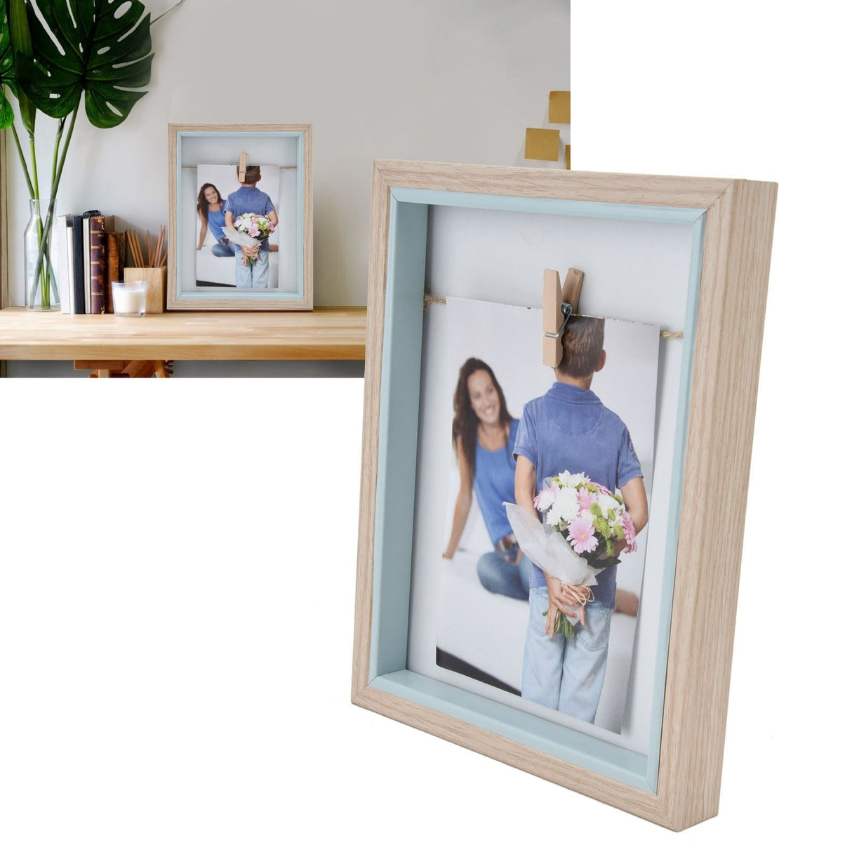 Desktop Picture Frame Desktop Picture Frame Ornament Desktop Display for Bedroom Office