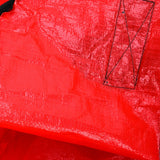 Christmas Wreath Storage Bag PE Woven Fabric Dustproof Round Red Storage Bag for Home Party Office