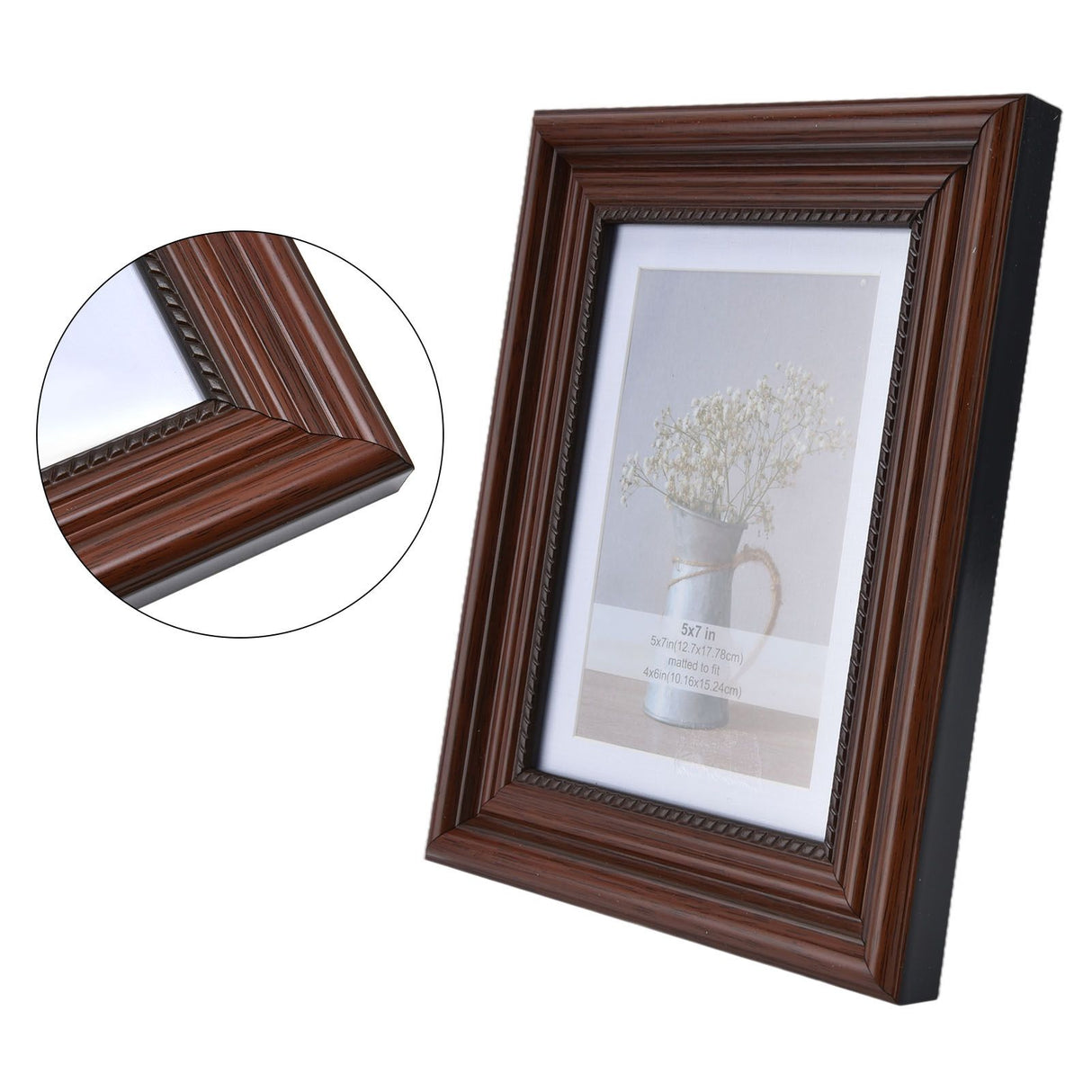 Simple Style Concave Photo Frame Rectangular Photo Frame for Living Room BedroomM