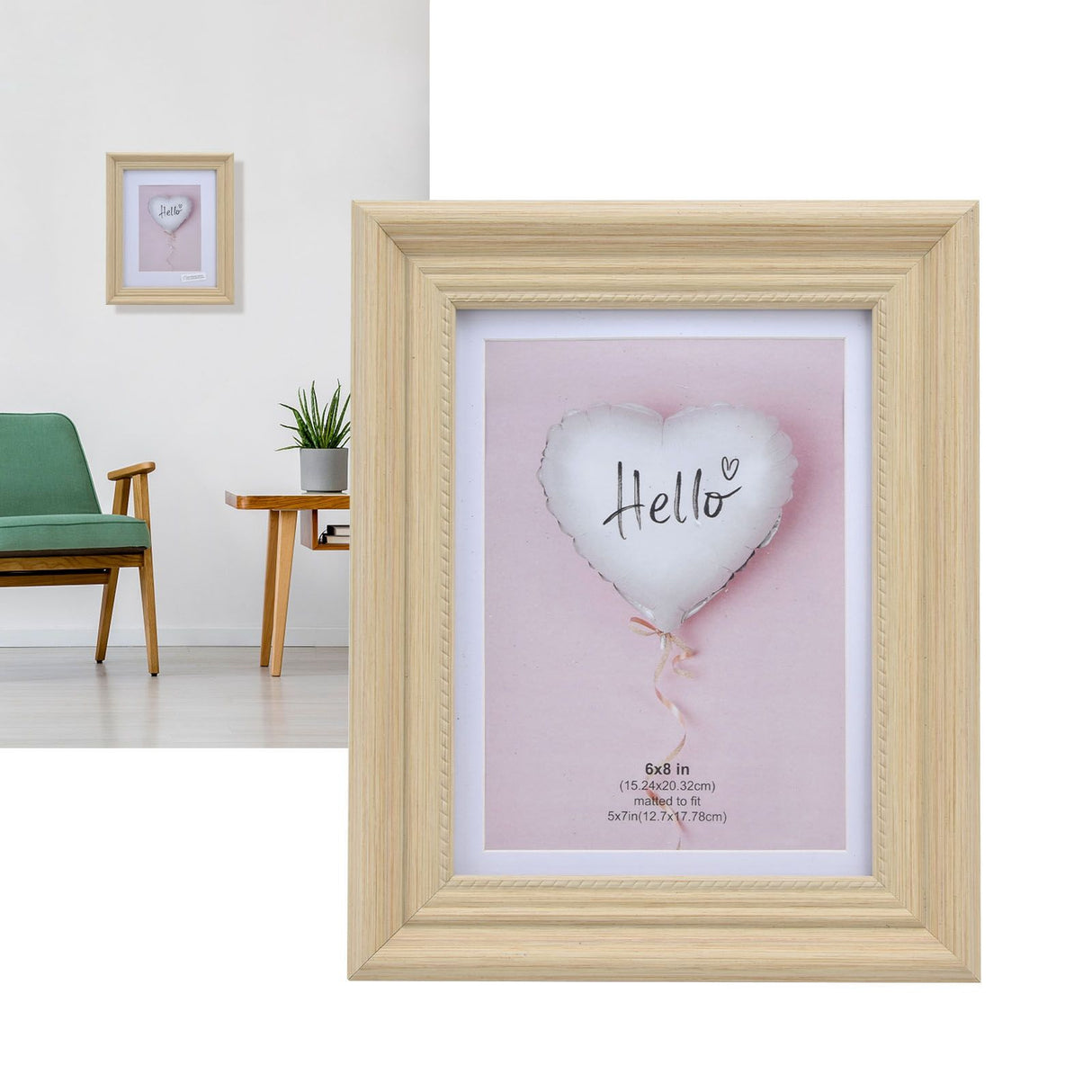 Modern Photo Frame Wooden Color Innovative Display Picture Frame for Home Office BedroomL