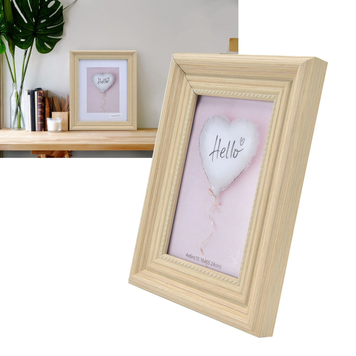 Modern Photo Frame Wooden Color Innovative Display Picture Frame for Home Office BedroomS