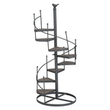 European Style Decorative Plant Shelf Multifuctional Wrought Iron Plant Rack Easy to Install for Balcony and Living Room