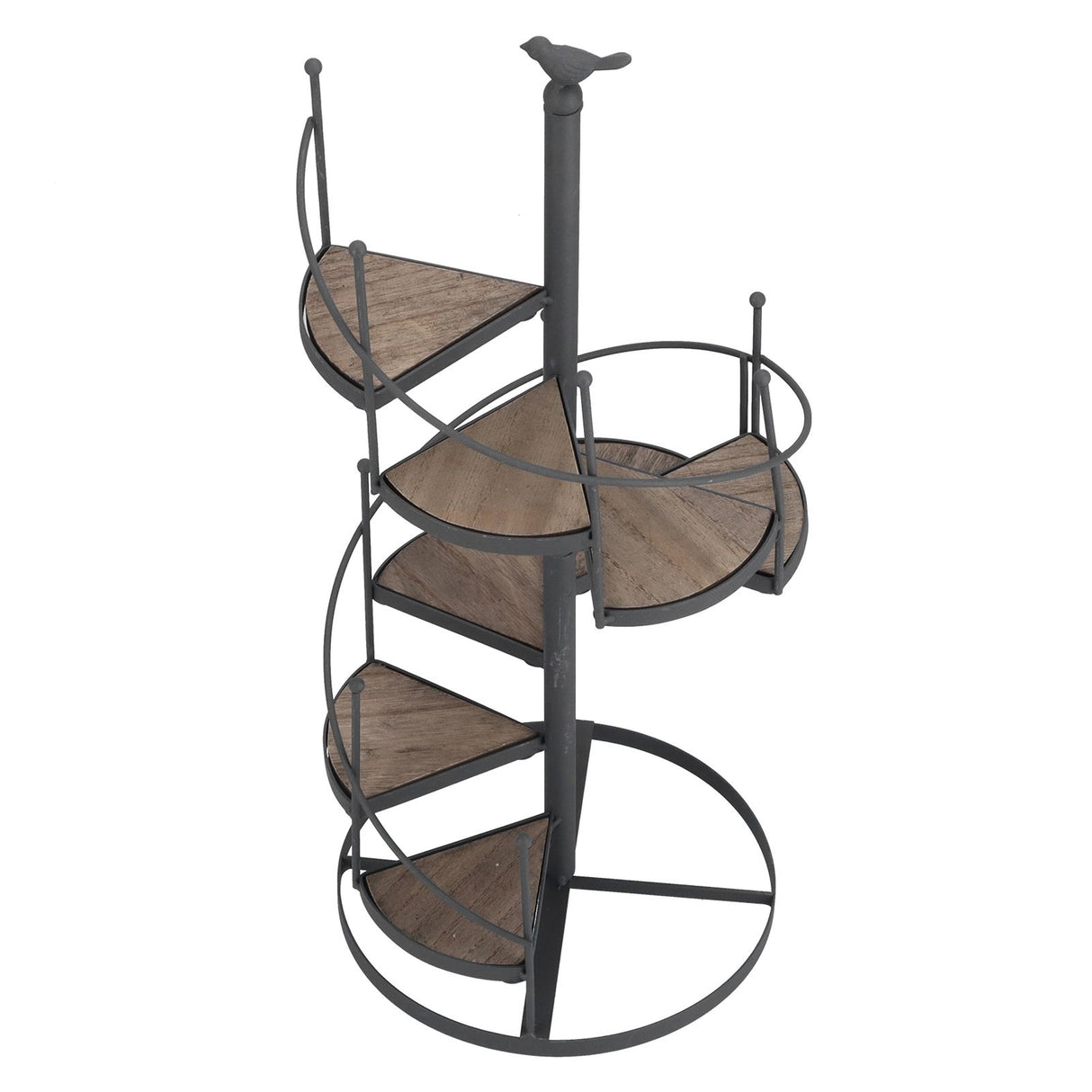 European Style Decorative Plant Shelf Multifuctional Wrought Iron Plant Rack Easy to Install for Balcony and Living Room