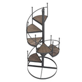 European Style Decorative Plant Shelf Multifuctional Wrought Iron Plant Rack Easy to Install for Balcony and Living Room - Close-Up Angle