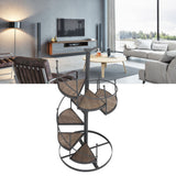 European Style Decorative Plant Shelf Multifuctional Wrought Iron Plant Rack Easy to Install for Balcony and Living Room